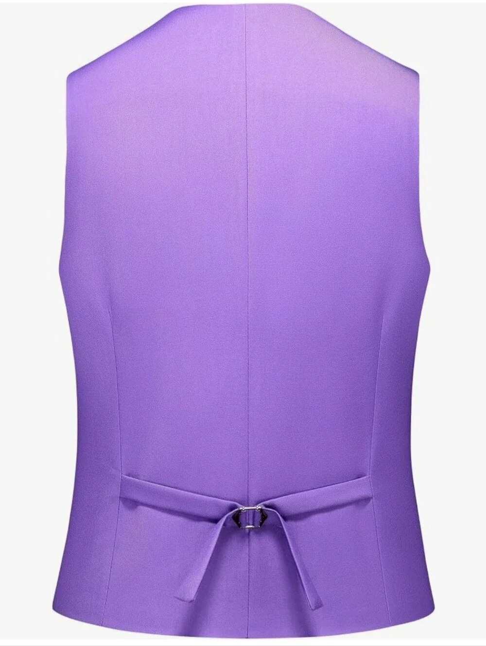 UNINUKOO Men's Purple Suit Vest Size 40 Slim Fit Waistcoat